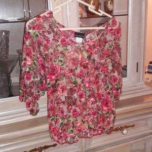 Off Shoulder Floral Lace Top